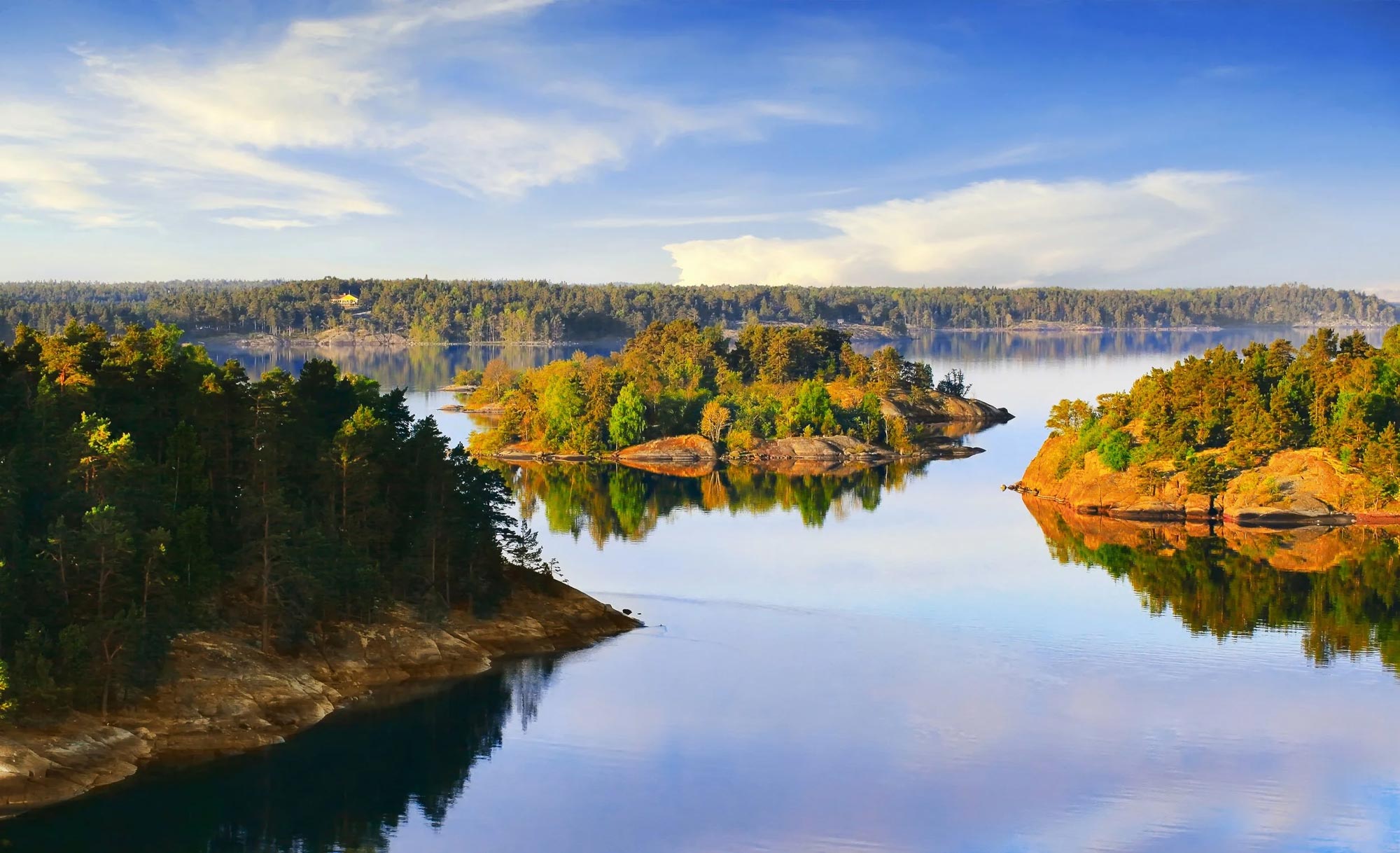 Utsikt över Stockholms skärgård